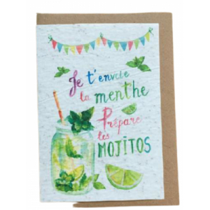 Carte à planter 'mojito'