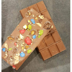 Tablette chocolat au lait/m&m's