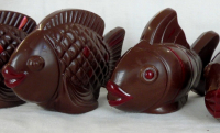 Poisson d'avril en chocolat au lait garni