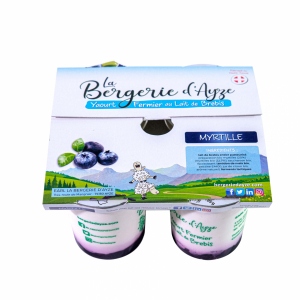 Pack 4 yaourt brebis bio 'myrtille'