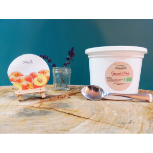 Yaourts bio pêche pot de 500g