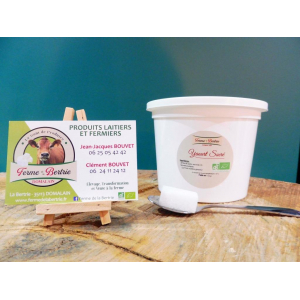 Yaourts bio nature sucré pot 500g