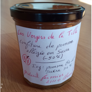Confiture de  pomme allégée en sucre