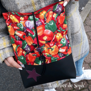 Sac bandoulière 'piments'🌶️