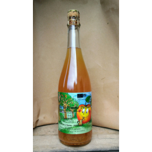 Jus de pommes pétillant du verger bio - btle