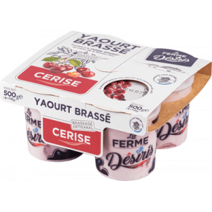 Yaourts brassés cerise