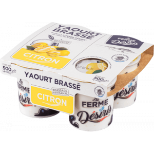 Yaourts brassés citron