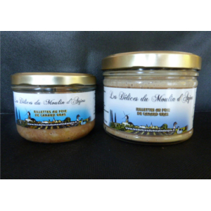 Rillettes au foie de canard gras 350gr