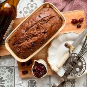 Cake bière et cranberry