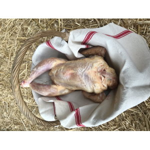 Poulet fermier avec abats