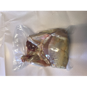 Poulet fermier découpé sous vide