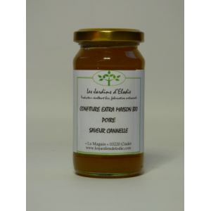 Confiture extra bio 'poire saveur cannelle'