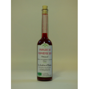 Vinaigre de fruit artisanal bio de fraise
