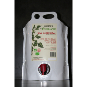 Seve de bouleau fraîche et bio cure de 3l
