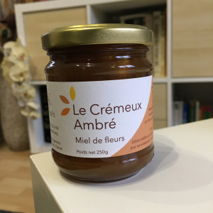 Crémeux ambré - miel de fleurs - 250g