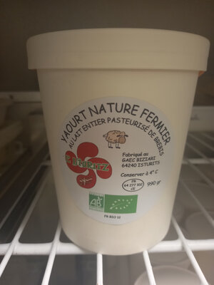 Yaourt format 1 kg pot carton