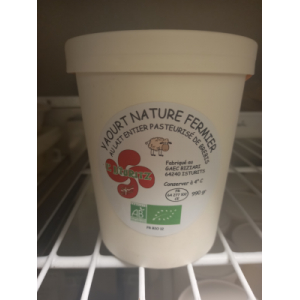 Yaourt format 1 kg pot carton