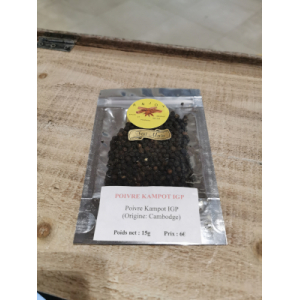 Poivre de kampot igp noir