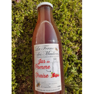 Jus de pomme fraise plat