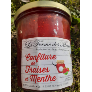 Confiture fraise menthe