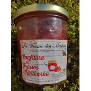 Confiture fraise rhubarbe