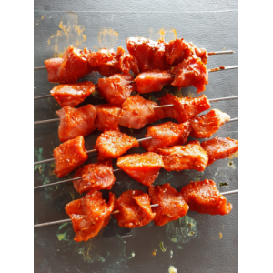 Viande de porc à brochette texane