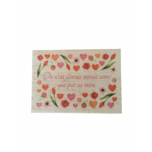 Carte à planter 'on n'est jamais mieux...'