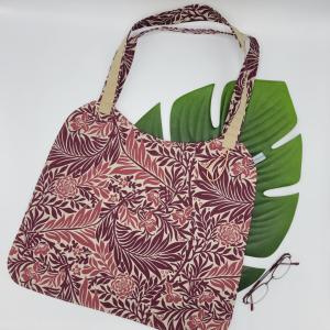 Tote bag feuillage violet