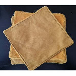 Lot essuie tout lavable 8f jaune moutarde