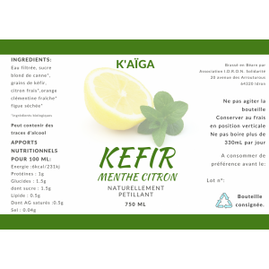 Kéfir menthe citron
