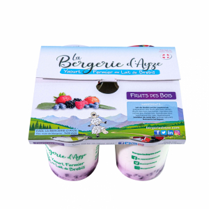 Pack 4 yaourt brebis bio 'fruits des bois'