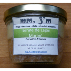 Terrine de lapin mariné