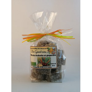 Pâte de rhubarbe et gingembre en 150 g