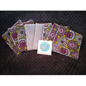 Lingettes lavables 'wax violet'