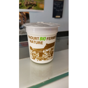 Yaourt nature au lait bio de vache