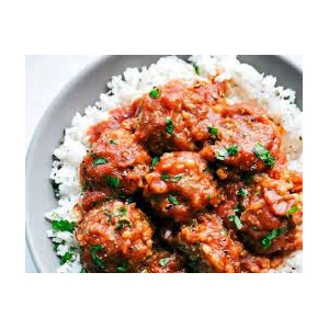Tajine de boulettes de boeuf, sauce tomates