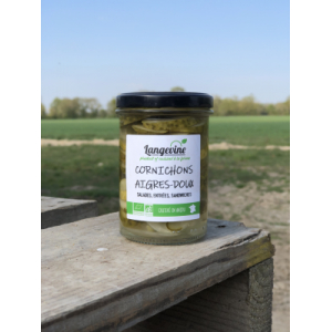 Cornichons en lamelles aigres-doux bio 21cl