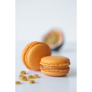 Macaron fruit de la passion d'equateur x4