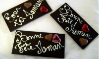 Tablette bonne fête maman chocolat noir