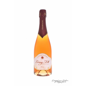 Champagne brut rosé en bouteille