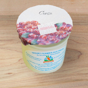 1 yaourt brassé cerise