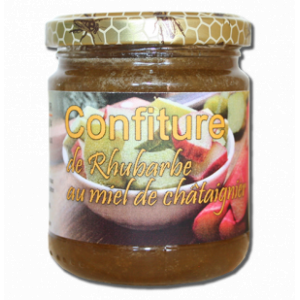 Confiture de rhubarbe au miel de châtaignier