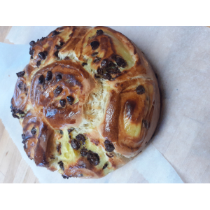 Chinois à la crème pâtissière et pépites de c