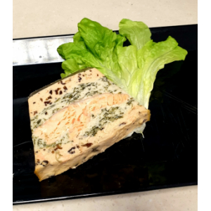 1 tranche  de terrine saumon à l'oseille