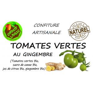 Confiture tomates vertes au gingembre