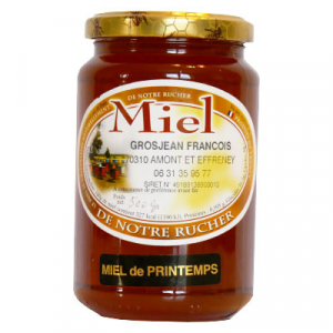 Miel de printemps, pot en verre