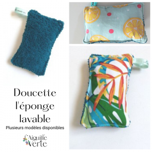 Doucette - l'éponge lavable et réutilisable