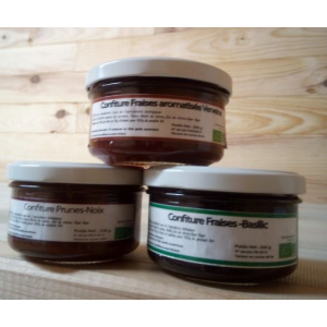 Confiture fraises basilic