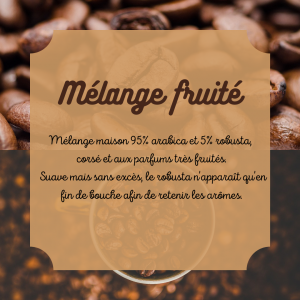 Mélange fruité 500g moulu expresso