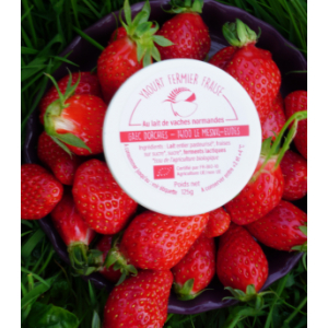 Le yaourt sur lit de fraises 125g